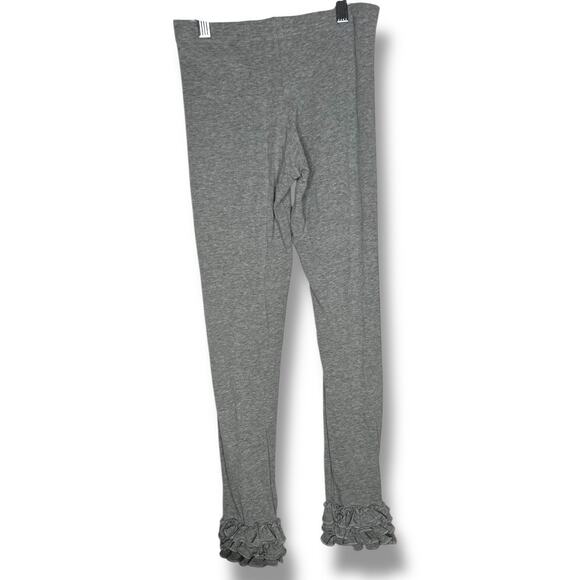 Matilda Jane Character Counts Grey Ruffled Bell Bottom Leggings Size 12 - Picture 4 of 4